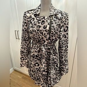 Nanette Lepore Leopard Trench Size 4